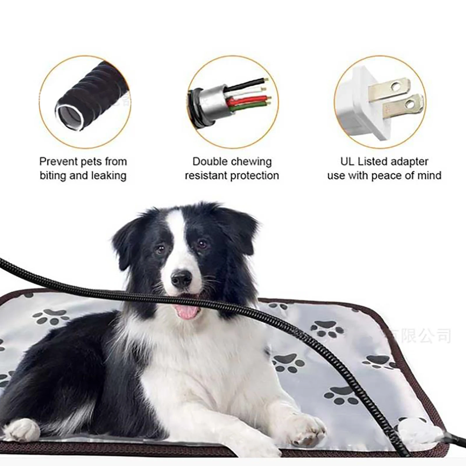 

Pet Dog Cat Winter Warm Electric Heated Pad Mat Carpet For Animals Pet Waterproof Plush Bed Blanket Heater Carpet Heating Pads
