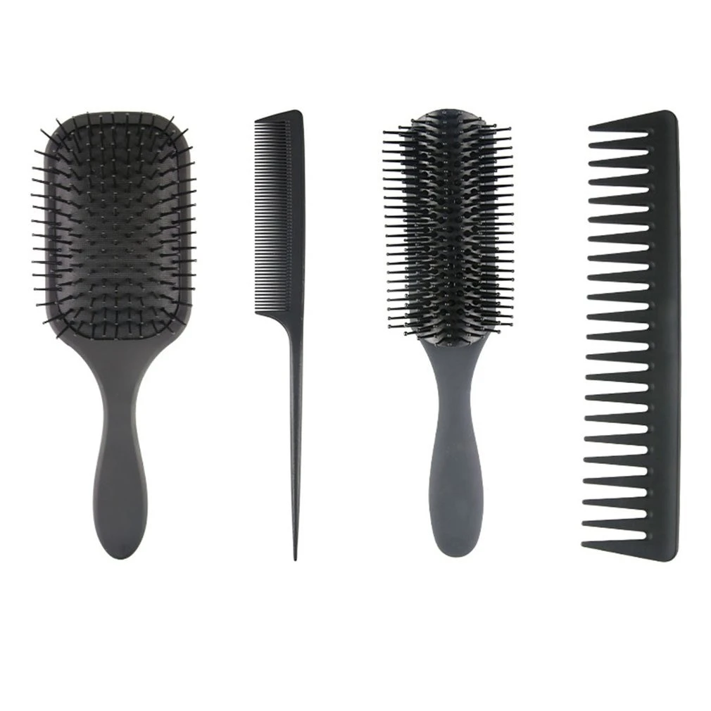 カーリーヘアブラシ もつれをほどくブラシと毛のセット ウェットまたはドライな髪 自然な髪のもつれはなく 電気ヘアブラシ Aliexpress