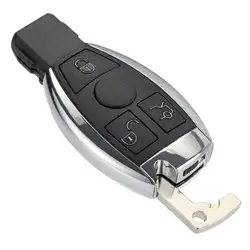 3 кнопки дистанционного ключа автомобиля чехол для ключа Замена для Mercedes Benz Год 2000 + Ник и BGA управление 433 МГц Q1QE