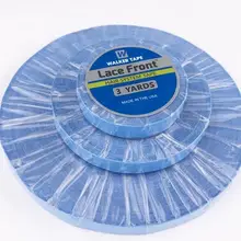 2,54 см(1 дюйм)* 3 ярдов сильные синие кружева спереди поддержка двусторонний скотч клейкая лента для наращивания ленты/парик шнурка