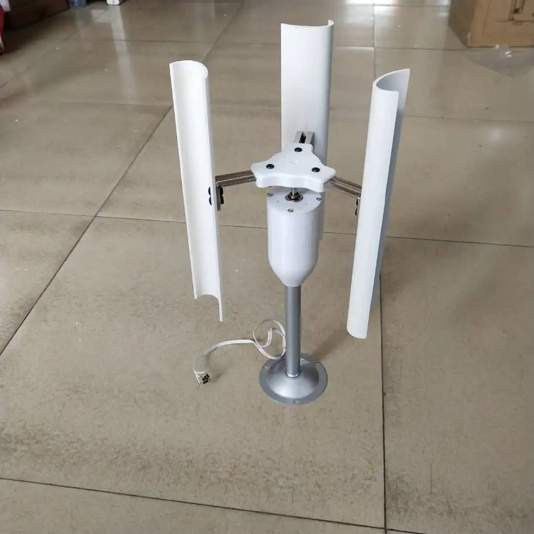 Vertical axis wind turbine model, three-phase permanent magnet generator, windmill, toys, night light, making DIY