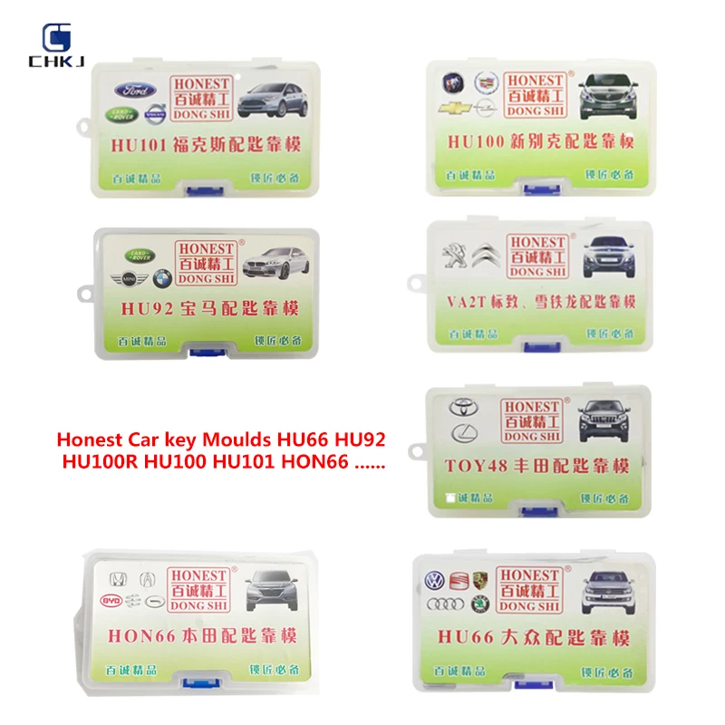 Car Key Moulds HU66 HU92 HU100 HU101 HON66 for Key Moulding Car Key Profile Modeling Locksmith Tools