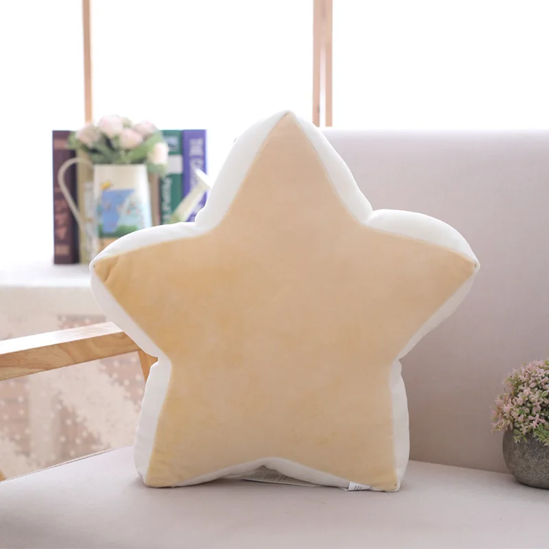Yellow Star Детская красочная креативная Подушка, украшение для детской комнаты, эркер, подушка, радужная ракушка, Звездный шар, мультяшная детская комфортная подушка - Цвет: Yellow Star