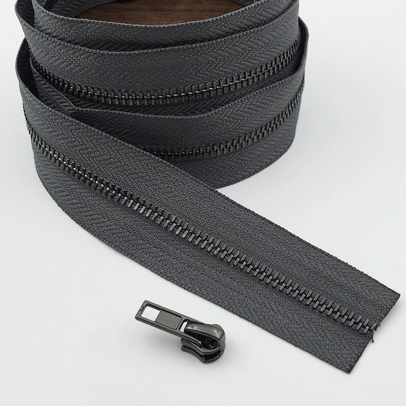 grayblack Meetee 2/5 метров 3# металлическом каблуке с вертикальной загрузкой застежек-молний для Костюмы Walletg кошелек на молнии ремонт Наборы рюкзак DIY Швейные аксессуары ZA142 - Цвет: grayblack