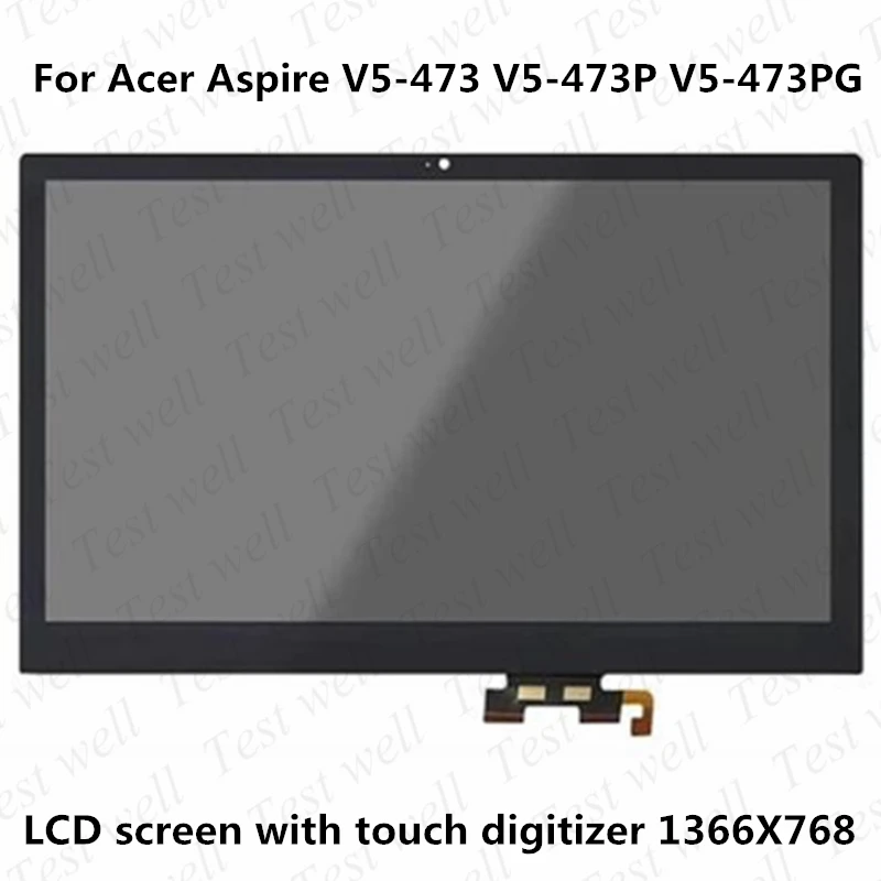 Laptop Touch Digitizer Screen com Moldura Montagem Original Acer Aspire V5473 V5-473p V5-473pg 14 Polegadas