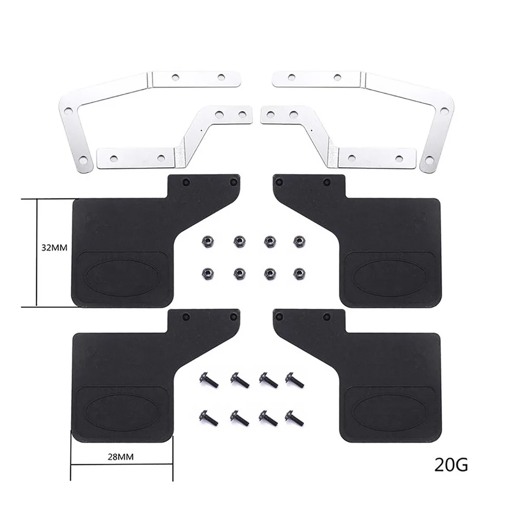 Mud Flaps Rubber Fender Mudguard W/metal Bracket Set For Mn Land Rover