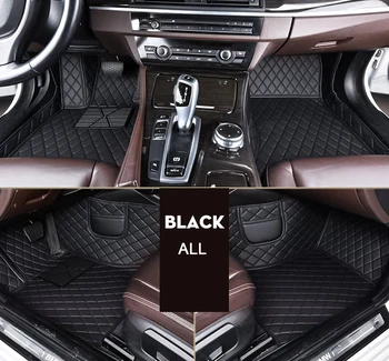 

leather car floor mats for Tesla all models Model S Model X car styling accessories automobile foot covers foot mat