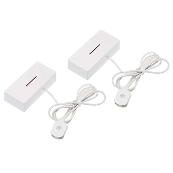 

2Pcs 433MHZ Home Alarm Water Leakage Alarm Water Leak Sensor Detector Flood Alert Overflow Security Alarm System