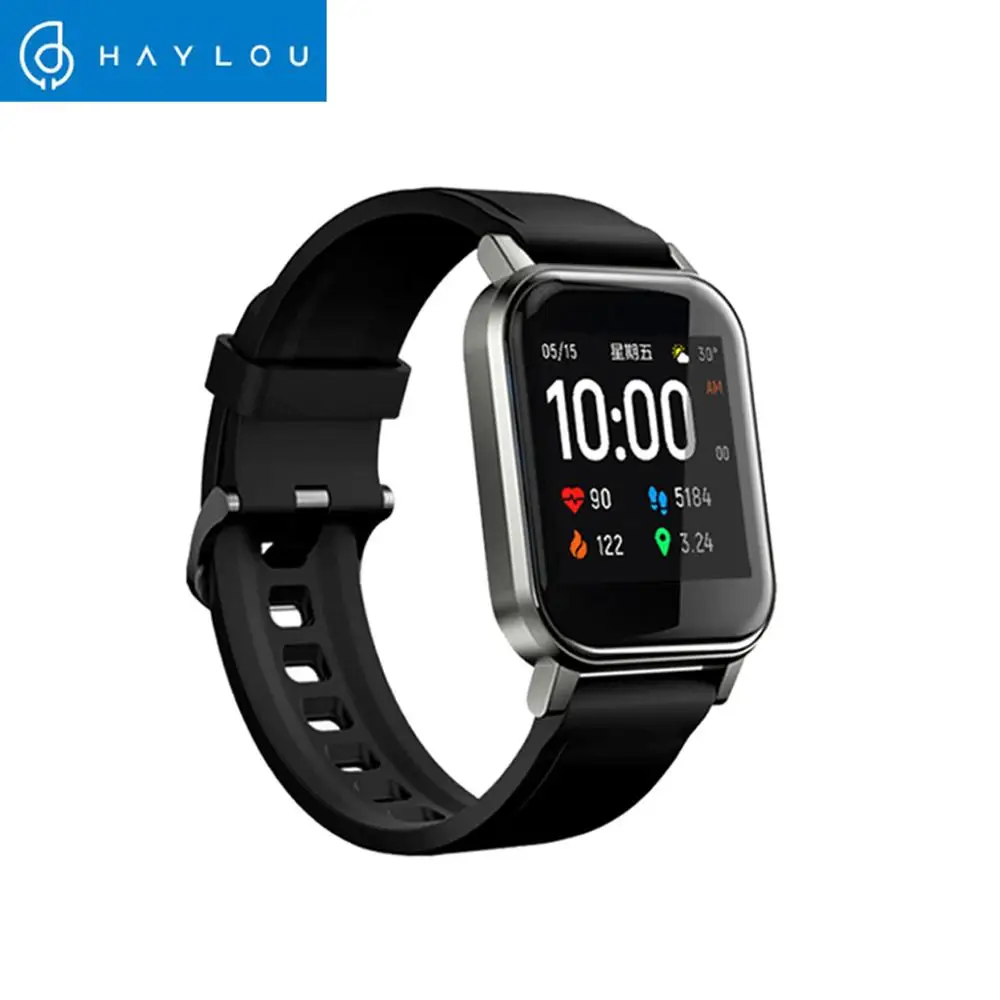 Haylou LS02 Smart Watch Sport круглый металлический чехол монитор сердечного ритма во время сна IP68 Водонепроницаемый iOS Android глобальная версия-2