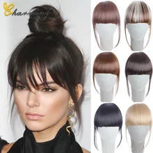 Очаровательные волосы 6 дюймов 11 цветов Gentlewoman челка шиньон аксессуары синтетическая имитация челок волосы на заколках для наращивания