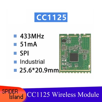 

CC1125 Module Industrial 433MHz Wireless Data Transmission Module Crystal Oscillator Bidirectional Transceiver Module