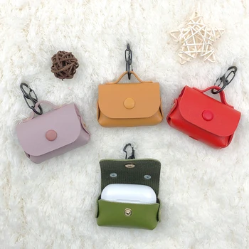 

For Airpods Pro Headphone Case Luxury Leather Earphone Cases for Apple Air pod Pro 3 Protective Cover Keychain Gift