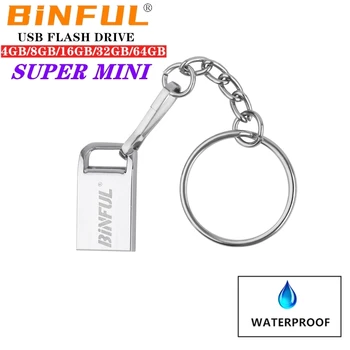 

BiNFUL waterproof Mini Pen Drive 64GB High Speed PenDrive 16G Usb Flash Drive 8GB 4GB usb Stick 32GB flash memory USB Flash Disk