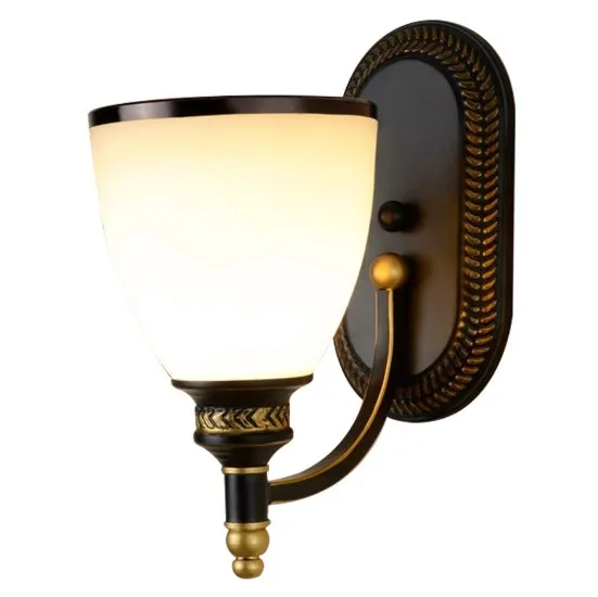 

European and American wall lamp American country bedroom bedside lamp mirror front lamp simple living room aisle lamp