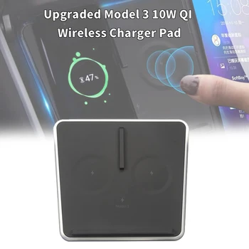 

Upgraded Model 3 Wireless Charger Pad, Dual 10W QI Wireless Phone Charger for Tesla Model 3