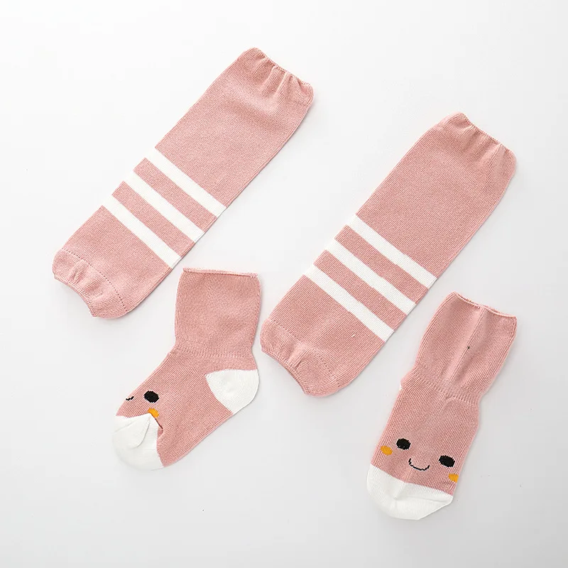 Pink stripe Детские Гетры, Комплект носков для новорожденных, наколенники, носки для младенцев с рисунком для девочек и мальчиков, Детские хлопковые носки, защита для ползающего ребенка, От 0 до 4 лет - Цвет: Pink stripe