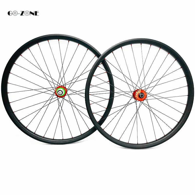 MTB карбоновые дисковые колеса 35x25 мм бескамерные bicicleta aro 29 hope 4 boost 110x15 148x12/через ось горный велосипед колеса столб 1420