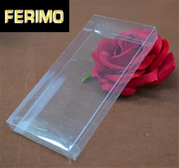 

5pcs/lot Small Transparent PVC Box Cosmetic Bottle Boxes Plastic Packing Box Birthday Wedding Gift Packaging Box Clear