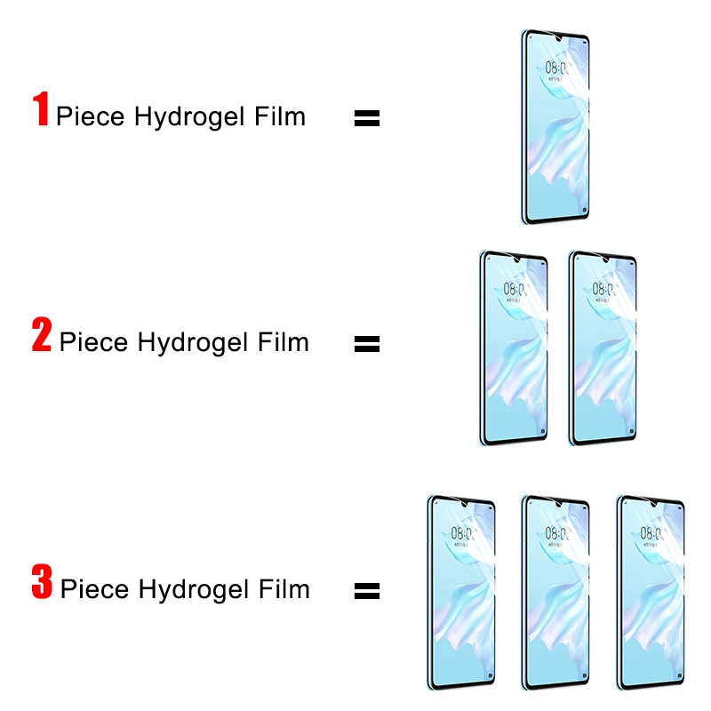 3-1Pcs-Protective-100D-Hydrogel-Film-For-Huawei-P10-Lite-P20-P30-Pro-Screen-Protector-For