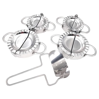 

5Pcs Stainless Steel Dumplings Maker Dumpling Equipment Pie Ravioli Empanadas Press Mold Kitchen Accessories