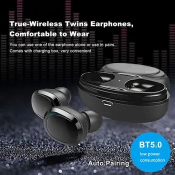 

TWISTER.CK T12 TWS Wireless Earphone Dual Earbud True In-ear Stereo Bluetooth Headset with Microphone Charging Box