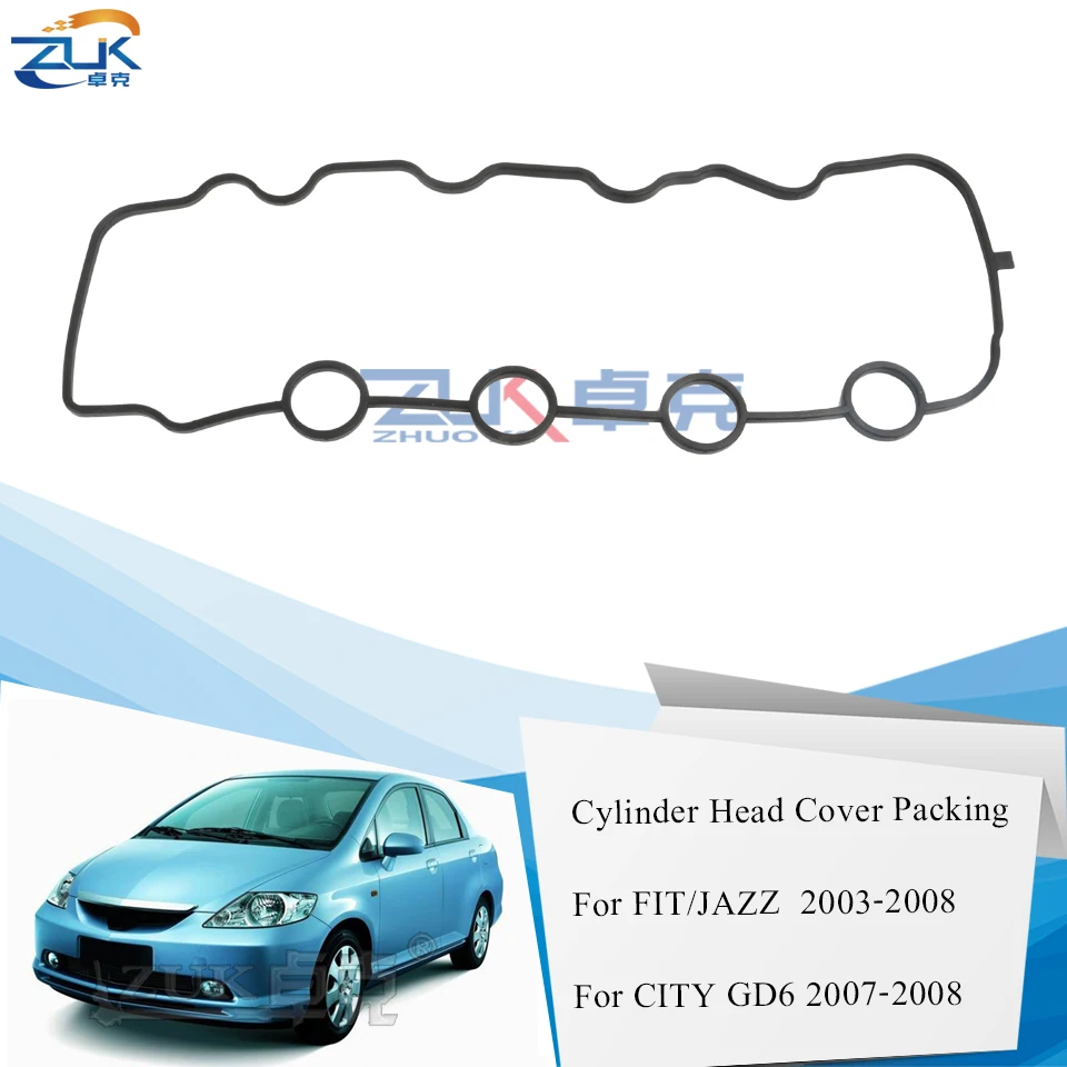 Резиновая прокладка для крышки цилиндра ZUK HONDA FIT JAZZ 1 2 1.3L 2005 2006 2007 2008 CITY подходит