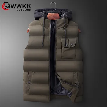 

WWKK New High Quality Winter Sleeveless Jackets Ski Trekking Hiking Vests Outdoor Vest Hiking Hunting Waistcoat Military Tooling