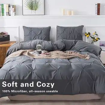 

3Pcs Queen Size Bedding Set Luxury Duvet Cover Set Pillowcase Without Comforter For Spring/ Summer/Autumn/Winter Christmas Gifts