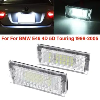 

2pcs Car LED Number License Plate Light Lamp for BMW E46 4D 5D Touring M3 1998 1999 2000 2001 2002 2003 2004 2005 3 Series