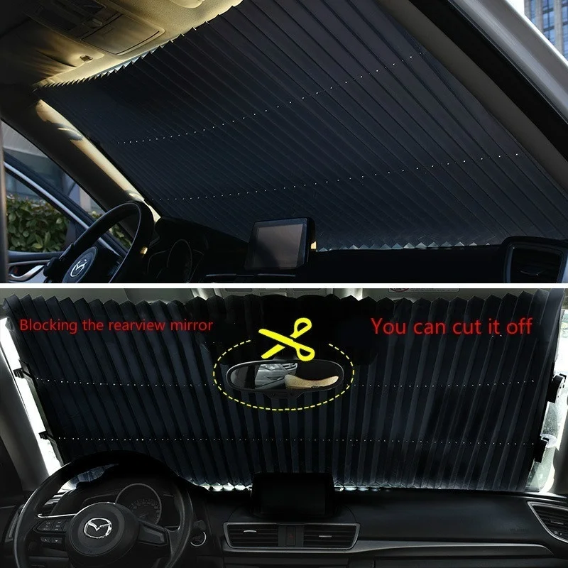Авто солнцезащитный крем Алюминиевый автомобильный выдвижной складной защитный передний ветровой экран тени для автомобиля