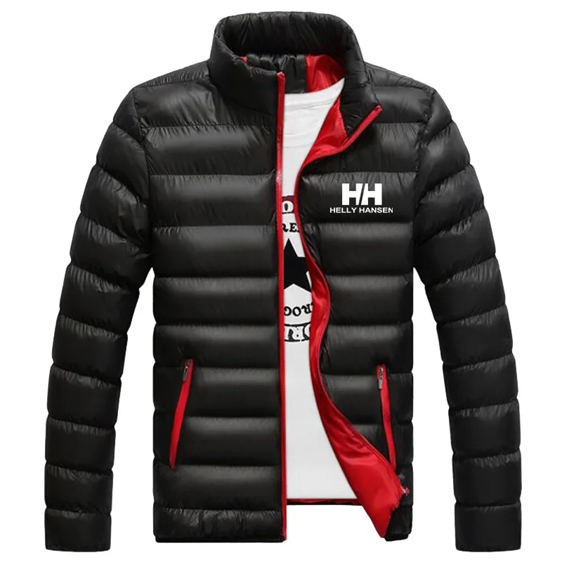 

HH Outerwear Clothing Men Thick Warm Cotton Coats Winter Jacket Men Fashion Stand Collar Male Parka Cotton Jacket Zipper Coat