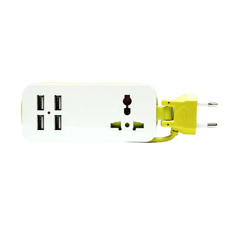 Сетевой удлинитель с европейской вилкой и 4 USB разъемами электрический