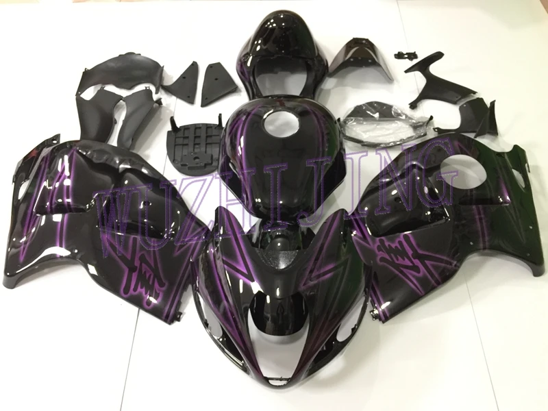Пластиковые обтекатели GSX R1300 2004 Abs обтекатель GSX R1300 01 02 черный фиолетовый наборы тела GSXR 1300 1997-2007 - Цвет: COMPRESSION mold