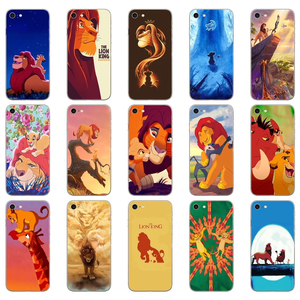 

88DD The Lion King Soft Silicone Cover Case for iphone 5 5s se 6 6s 8 plus 7 7 Plus X XS SR MAX case