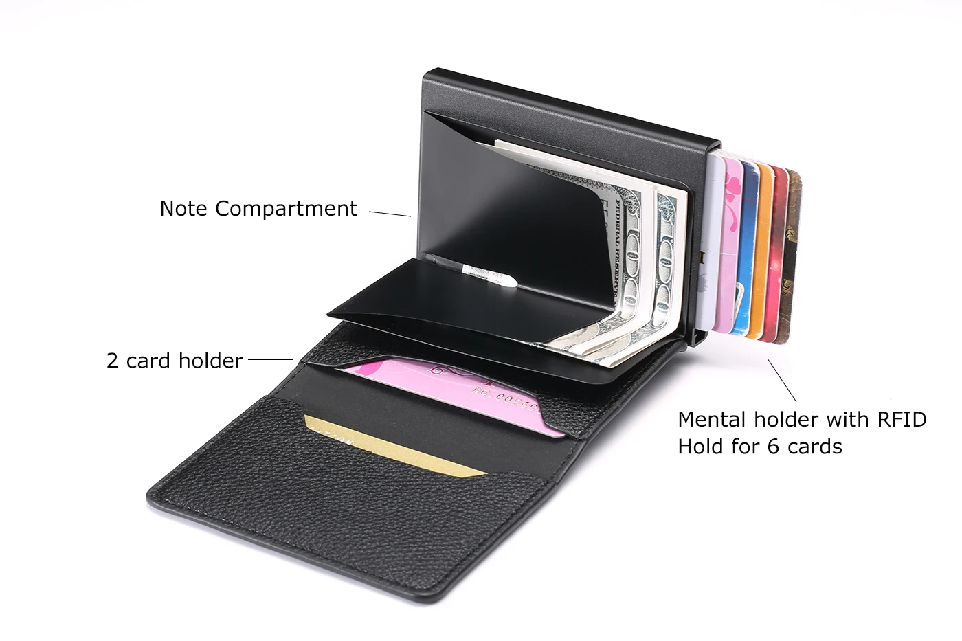 Кошелек RFID Блокировка ID держатель для карт Многофункциональный высокое качество сумка для денег 3 цвета чехол для карт Новое поступление мягкая кожа