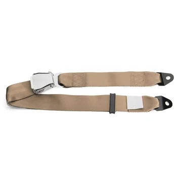 

Accessory Seat Belt Tool Parts Beige Adjustable Aircraft Buckle Safety