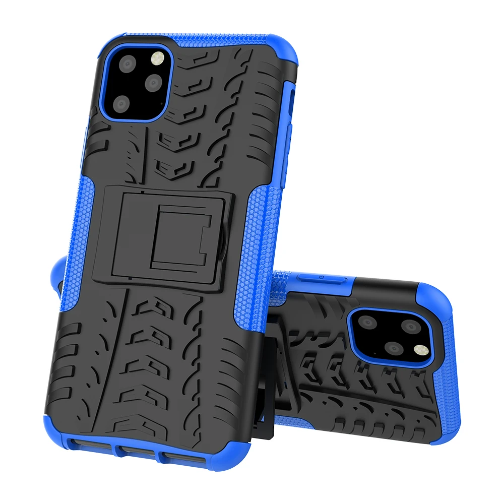 50pcs/lot Dazzle support TPU+PC phone case cover for iphone 6 7 8 X XS XR XS Max 6 7 8 plus 11 Pro Max hard stand cover case