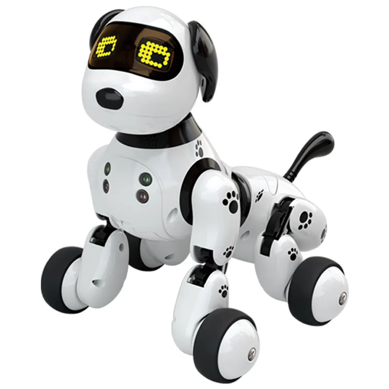 2.4Ghz Hi-Tech Wireless Remote Control Rc Robot Dog Interactive Puppy Dog For Kids, Children,Girls, Boys (White)