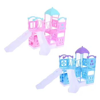 

1/12 Dollhouse Sliding Play Ladder Amusement Park Miniatures Girls Slide Garden Toys Doll House Accessories