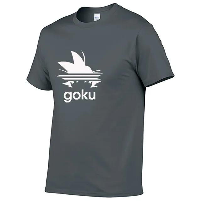 Dragon Ball Z футболка Goku Мужская футболка с коротким рукавом и круглым вырезом летняя Saiyan Vegeta Harajuku Хип-хоп брендовая одежда Повседневная футболка K