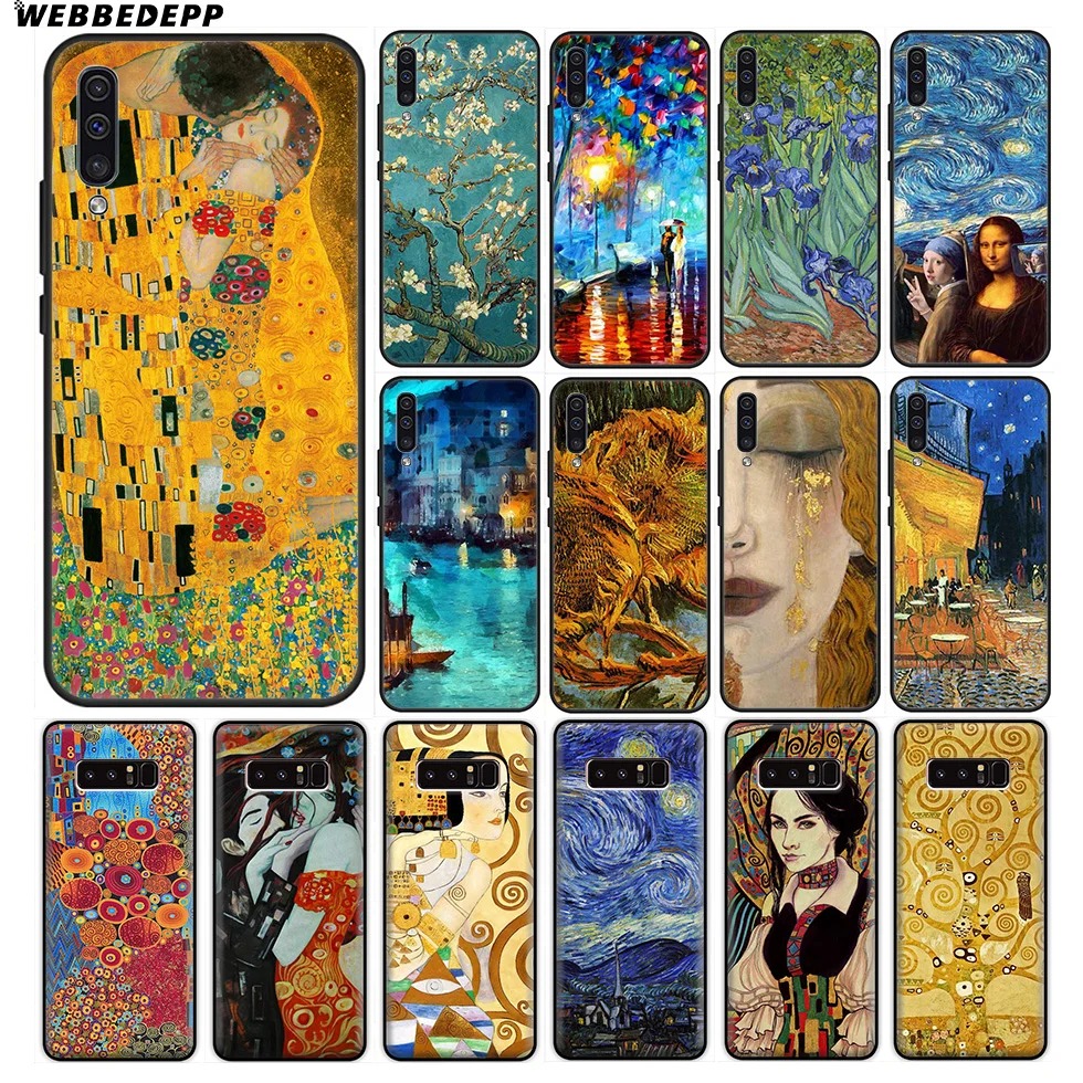 Картины маслом Ван Гога мягкий чехол для samsung Galaxy A10 A30 A40 A50 A60 A70 M10 M20 M30 M40 Note 8 9 10