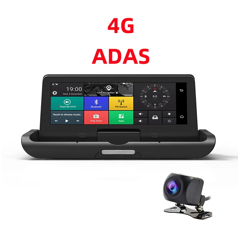 FANSICOUK 3G/4G Автомобильный видеорегистратор ADAS Dash Cam gps навигатор FHD 1080P Android WiFi видео рекордер " двойной объектив камера заднего вида 785 - Название цвета: 4G