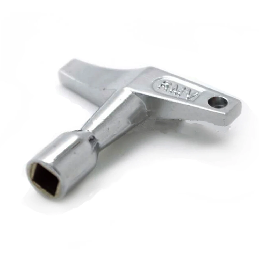 

Top Quality 2pcs Standard Keys Jazz Drum Tuning Snare Silvery Metal Drum Wrench with keyhole Metal Square Socket Tool Gu06