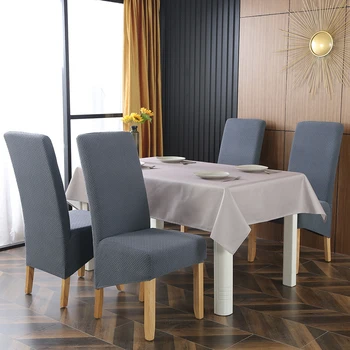 

Removable Washable Stretch Seat Cover Bevel Dining Room Chair Cover