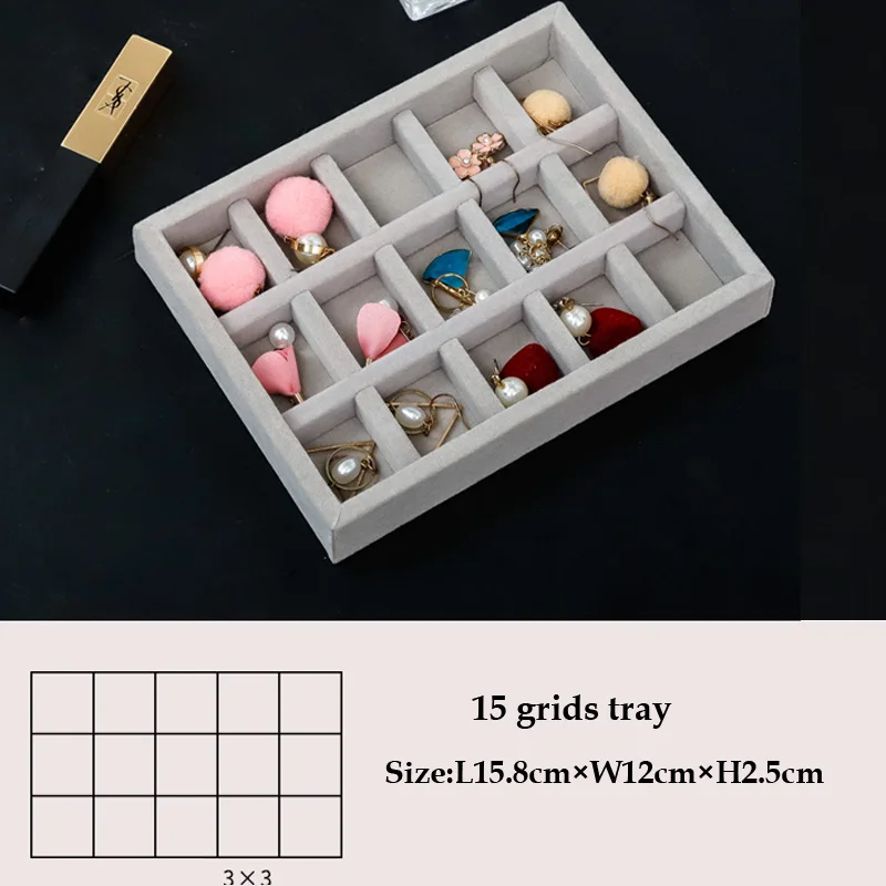 Wholesale Price Drawer Jewelry Display Storage Tray Jewellery Organizer Box Earrings Holder Rings Packaging Watch Necklace Stand
