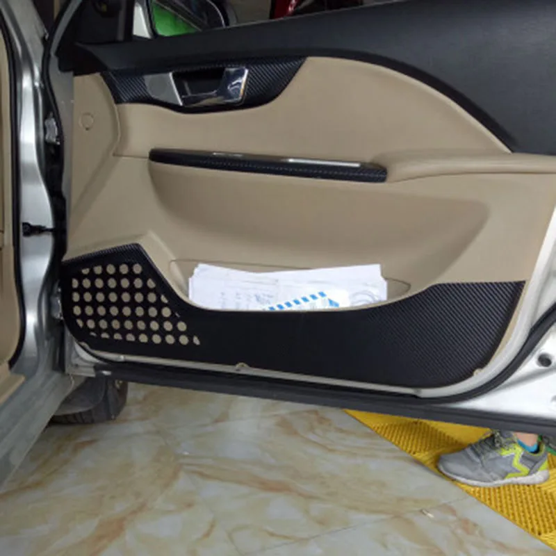 Lsrtw2017 углеродное волокно ПВХ двери автомобиля анти-kick стикер пленка для opel mokka Allure alpeon Лакросс Регал открыть insignia аксессуар