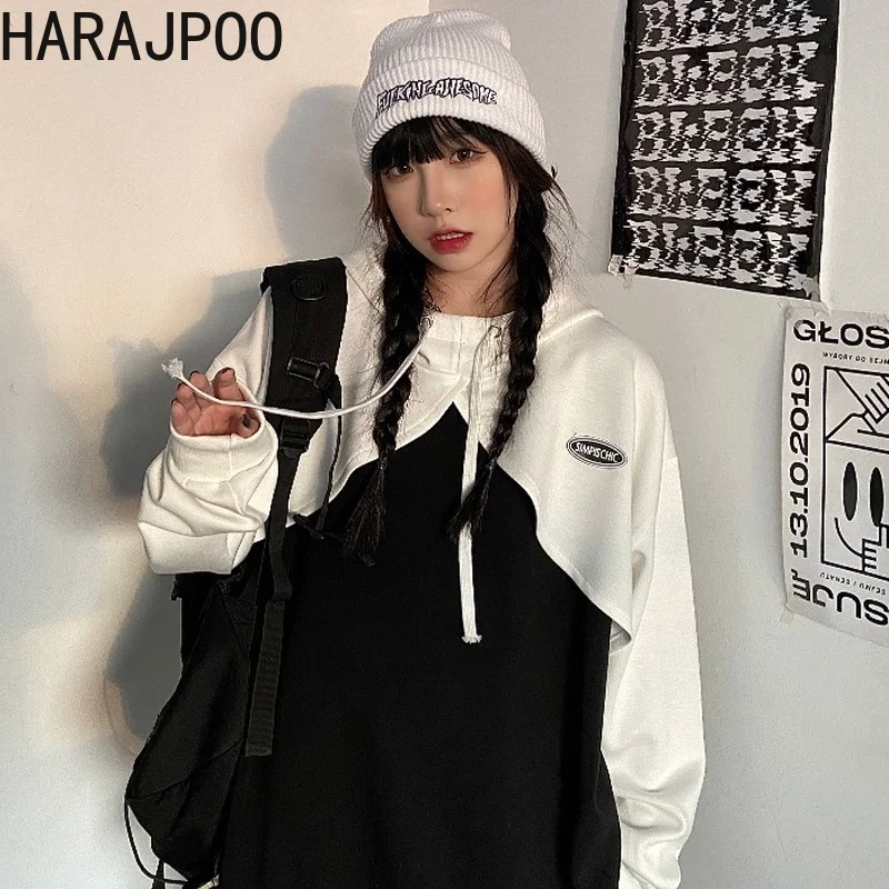 Женский свитшот Harajpoo дизайнерский короткий женский осенний корейский стиль