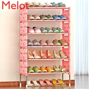 

Last one cheap Shoe Rack Space Saving Shoe Cabinet Dust Proof waterproof Shoes Organizer Living Room Furniture 7 layer