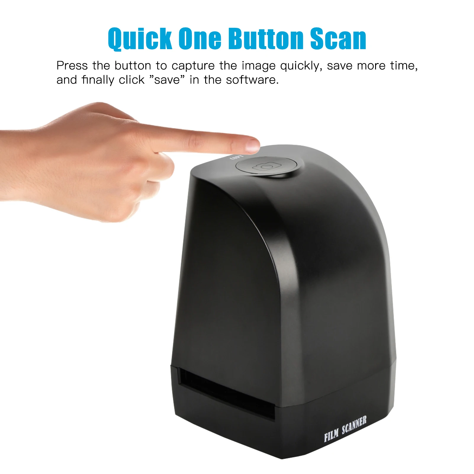 【New】135 Film Slide Scanner Converter Portable Negative Film Scanner 8 MP CMOS Convert Compatible with Windows XP/Vista/7/8/10