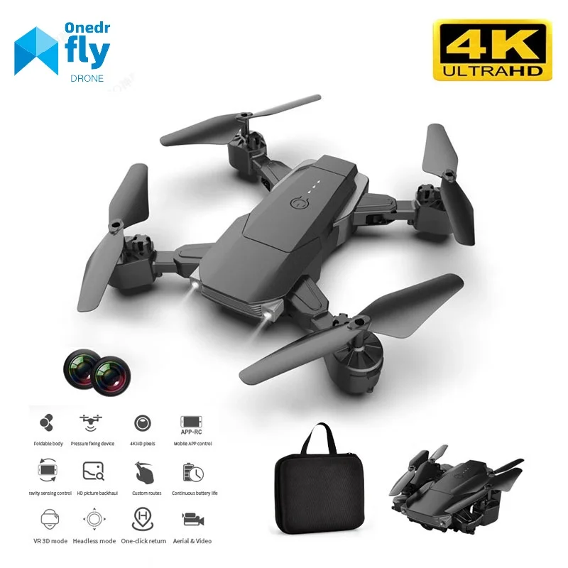 

2020 NEW K2 RC Drone 4K Dual Camera Fixed-height Quadcopter Long-endurance Folding Drone 1080P WiFi Remote Control Aircraft Dron